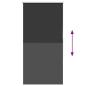 Preview: Verdunkelungsrollo Schwarz 75x175 cm Stoffbreite 70,7 cm