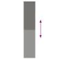 Preview: Verdunkelungsrollo Grau 45x210 cm Stoffbreite 40,7 cm Polyester