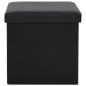 Preview: Hocker mit Stauraum 2 Stk. Schwarz Kunstleder