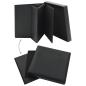 Preview: Hocker mit Stauraum Schwarz Kunstleder
