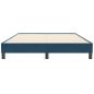 Preview: Boxspringbett ohne Matratze Dunkelblau 140x210 cm Samt