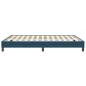 Preview: Boxspringbett ohne Matratze Dunkelblau 140x210 cm Samt