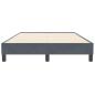 Preview: Boxspringbett ohne Matratze Dunkelgrau 120x210 cm Samt