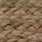 Preview: Teppich Jute Geflochten 120 cm Rund