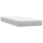 Preview: Boxspringbett mit Matratze Hellgrau 80x210 cm Samt