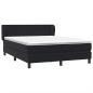 Preview: Boxspringbett mit Matratze Schwarz 160x210 cm Samt