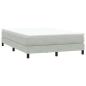 Preview: Boxspringbett mit Matratze Hellgrau 160x210 cm Samt