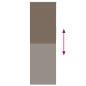 Preview: Verdunkelungsrollo Kaffeebraun 70x210cm Stoffbreite 65,7 cm