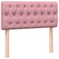 Preview: Boxspringbett mit Matratze Rosa 80x220 cm Samt