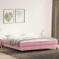Preview: ARDEBO.de - Boxspringbett ohne Matratze Rosa 200x210 cm Samt