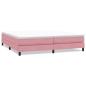 Preview: Boxspringbett ohne Matratze Rosa 200x210 cm Samt