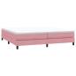 Preview: Boxspringbett ohne Matratze Rosa 200x210 cm Samt