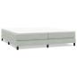 Preview: Boxspringbett ohne Matratze Hellgrau 200x210 cm Samt