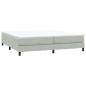 Preview: Boxspringbett ohne Matratze Hellgrau 200x210 cm Samt