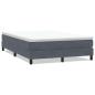 Preview: Boxspringbett ohne Matratze Dunkelgrau 140x220 cm Samt