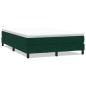 Preview: Boxspringbett ohne Matratze Dunkelgrün 140x220 cm Samt
