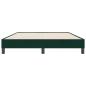 Preview: Boxspringbett ohne Matratze Dunkelgrün 140x220 cm Samt