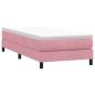 Preview: Boxspringbett ohne Matratze Rosa 90x220 cm Samt