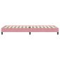Preview: Boxspringbett ohne Matratze Rosa 90x220 cm Samt
