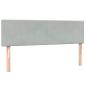 Preview: Boxspringbett mit Matratze Hellgrau 160x210 cm Samt