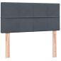 Preview: Boxspringbett mit Matratze Dunkelgrau 80x220 cm Samt