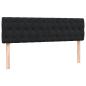 Preview: Boxspringbett mit Matratze Schwarz 160x210 cm Samt