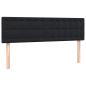 Preview: Boxspringbett mit Matratze Schwarz 160x210 cm Samt