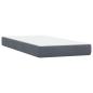 Preview: Boxspringbett mit Matratze Dunkelgrau 80x220 cm Samt