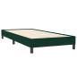 Preview: Boxspringbett mit Matratze Dunkelgrün 80x220 cm Samt