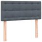 Preview: Boxspringbett mit Matratze Dunkelgrau 80x210 cm Samt