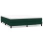 Preview: Boxspringbett ohne Matratze Dunkelgrün 180x220 cm Samt