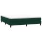 Preview: Boxspringbett ohne Matratze Dunkelgrün 180x220 cm Samt
