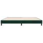 Preview: Boxspringbett ohne Matratze Dunkelgrün 180x220 cm Samt