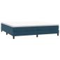 Preview: Boxspringbett ohne Matratze Dunkelblau 200x220 cm Samt