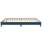 Preview: Boxspringbett ohne Matratze Dunkelblau 200x220 cm Samt