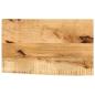 Preview: ARDEBO.de - Tischplatte 40x20x2,5 cm Baumkante Massivholz Raues Mangoholz