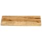 Preview: Tischplatte 40x20x2,5 cm Baumkante Massivholz Raues Mangoholz