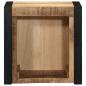 Preview: Nachttische 2 Stk. 40x35x40 cm Raues Mango-Massivholz
