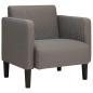 Preview: Sessel mit Armlehnen Hellgrau 54 cm Cordstoff