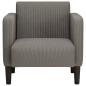 Preview: Sessel mit Armlehnen Hellgrau 54 cm Cordstoff