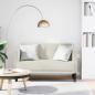 Preview: ARDEBO.de - Zweisitzer-Sofa Creme 111 cm Samt