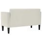 Preview: Zweisitzer-Sofa Creme 111 cm Samt