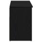 Preview: Schuhbank Schwarz Eichen-Optik 102x30,5x45 cm Holzwerkstoff