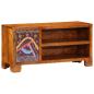Preview: ARDEBO.de - TV-Schrank Mehrfarbig 90x30x45 cm Massivholz Akazie