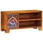 Preview: TV-Schrank Mehrfarbig 90x30x45 cm Massivholz Akazie