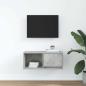 Preview: TV-Schrank Betongrau 60x31x25,5 cm Holzwerkstoff