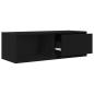 Preview: TV-Schrank Schwarz Eichen-Optik 80x31x25,5 cm Holzwerkstoff