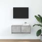 Preview: TV-Schrank Betongrau 60x31x25,5 cm Holzwerkstoff