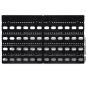 Preview: 30 teiliges Wandregal Lagerregal Steckregal Blau Rot Werkstatt