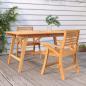 Preview: ARDEBO.de - Gartenstühle 2 Stk. 58x58x87 cm Massivholz Akazie